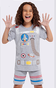 Fantasia Pijama Astronauta com Mochila