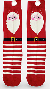Meia Papai Noel com Pompom - Cantarola