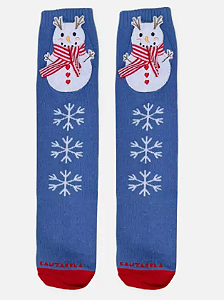 Meia Boneco de Neve Patch Cantarola