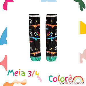 Meia Dino Cantarola