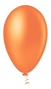 Balão Bexiga Pera Laranja 7 - 50 Uni