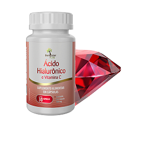 Ácido Hialurônico e Vitamina C 30 Cápsulas