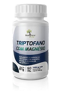 Triptofano Com Magnésio Cápsulas Bem Estar Life