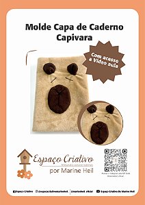 Projeto Capa de caderno Capivara em PDF
