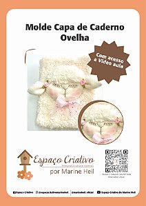 Molde Capa de caderno Ovelha