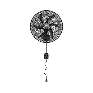 Ventilador De Parede Oscilante Preto 50cm Monta Facil 220v Ventisol