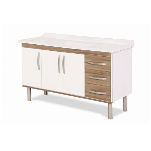 Gabinete Para Cozinha Munique Nogal 144,2cm Rorato