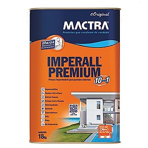 Tinta Impermeabilizante Imperall Premium 10 em 1 Branca 18KG Mactra