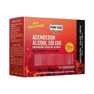 Acendedor Álcool Sólido Bastonetes Prime Grill