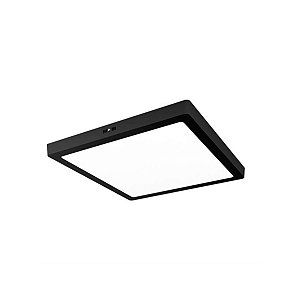 Painel Led de Sobrepor 18W 6500K Bivolt Quadrado Preto Bronzearte