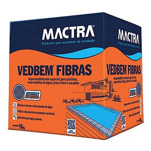 Impermeabilizante para Piscina Vedbem Fibras 18KG Mactra