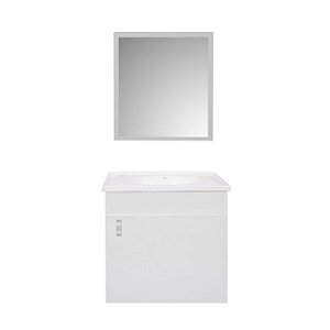 Gabinete para Banheiro Roma 42CM MDP Branco Sicmol