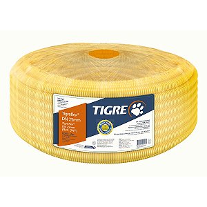 Conduíte Flexível Corrugado Tigreflex Amarelo 20mm x 25m Tigre