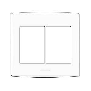 Placa 4x4 para 6 Módulos Bianco Pro Branco Alumbra