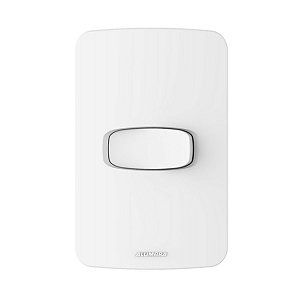 Conjunto de Interruptor Simples 4x2 10A Gracia Branco Alumbra