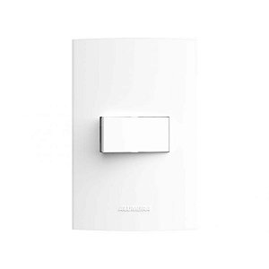 Conjunto de Interruptor Simples 4x2 10A Inova Pro Branco Alumbra