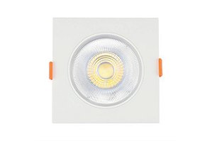 Spot de Embutir Quadrado Easy LED 5W 3000K Amarelo Bivolt - Bronzearte