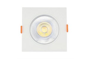 Spot de Embutir Quadrado Easy LED 5W 6500K Amarelo Bivolt - Bronzearte