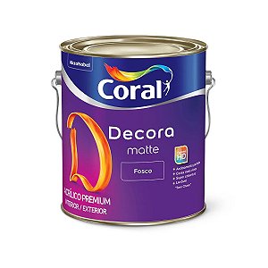 Tinta Acrílica Premium Decora Fosca Branco 3,6L - Coral