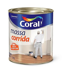 Massa Corrida Branca 1,5kg Coral