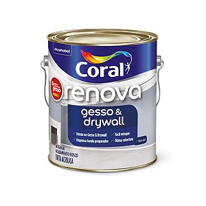 Tinta Econômica Acrílica Fosco Gesso & Drywall Branco 3,6L - Coral