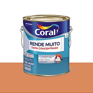 Tinta Standard Acrílica Fosco Rende Muito Laranja Imperial 3,2L -  Coral