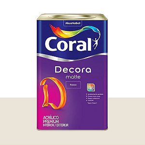 Tinta Acrílica Premium Fosca Decora Matte Algodão Egípcio 18L -  Coral