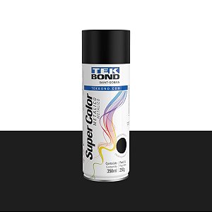 Tinta Spray Metálico Preto 350ml Tekbond