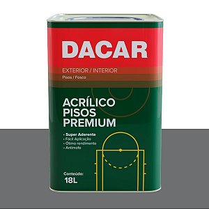 Tinta Acrílico Pisos Premium 550-009 Cinza 18L Dacar