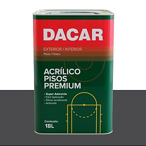 Tinta Acrílico Pisos Premium 550-030 Cinza Chumbo 18L Dacar