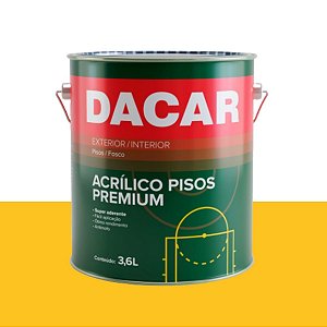 Tinta Acrílico Pisos Premium 550-034 Amarelo Demarcação 3,6L Dacar