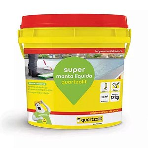 Impermeabilizante Super Manta Líquida Branca 12KG Quartzolit