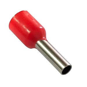 Terminal Tubular Isolado Simples Vermelho 1mm 20 Unidades Sfor