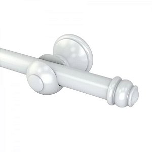 Kit Varão Eco Europa Branco 19mm 2,50m Com Emenda Belchior