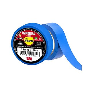 Fita Isolante Imperial 18mm x 10m Azul 3M