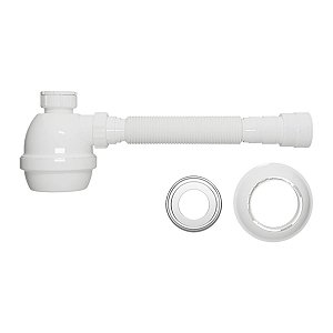 Sifão Universal com Copo Branco 031301 Blukit