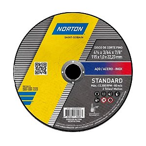 Disco Corte Standard 4.1/2X3/64X7/8 Norton
