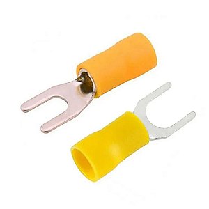 Forquilha para Terminal Pré Isolado 6,00mm Amarelo Tcm