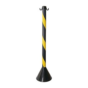 Pedestal de Plástico 90cm Preto/Amarelo Vonder