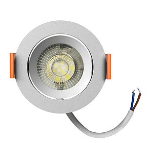 Spot Led de Embutir 12W 4000K Branco Redondo Bivolt Bronzearte