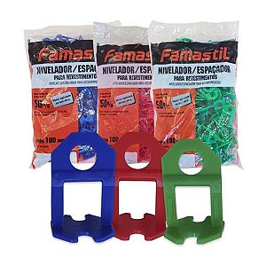 Nivelador e Espaçador 2MM 50 Unidades F93.36 Famastil