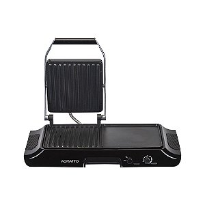 Grill Elétrico Duo Grill 220V 1600W Preto Mr Cheff Agratto