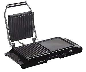 Grill Elétrico Duo Grill Mr. Cheff 1600W Preto 220V Agratto