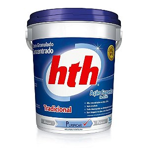 Cloro Granulado Concentrado HTH Tradicional Balde Com 10kg