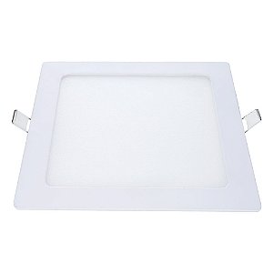 Painel LED de Embutir Quadrado 12W 6500K Luz Branca Bivolt Avant