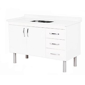 Gabinete de Cozinha Tóquio Branco 120cm Rorato