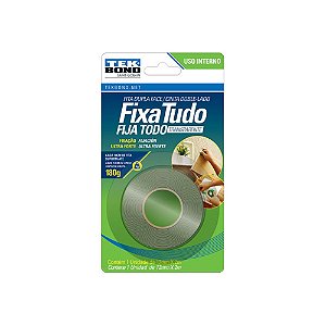 Fita Dupla Face Transparente Fixa Tudo 12mm x 2m Tekbond