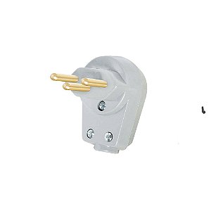 Plug Macho 2P+T 20A 90º Cinza B.Lux