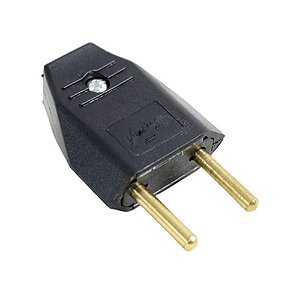 Plug Macho 2P 20A 180º Preto B.Lux