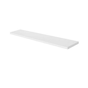 Prateleira MDP com Suporte 30x120cm Branco Multivisão